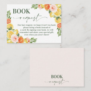 Carte De Visite Notre principale demande de carnet de Baby showers