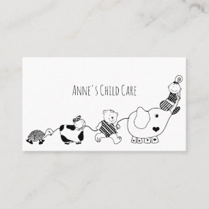 Carte De Visite Nounou Baby-sitter Garde d'enfants