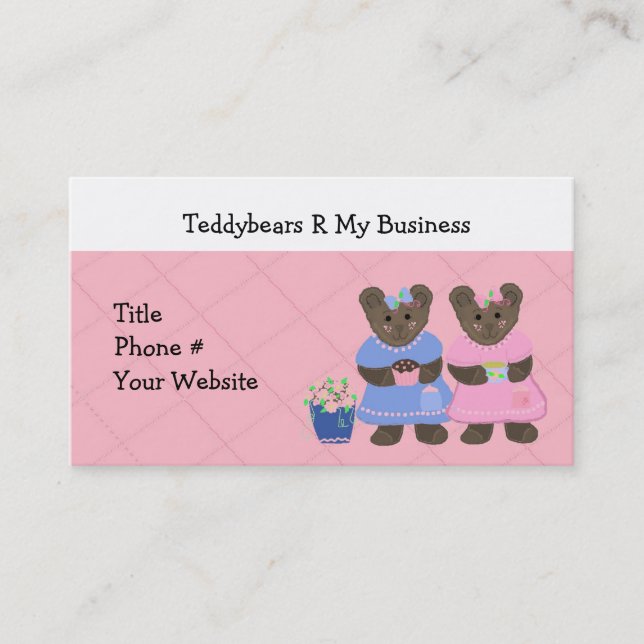 Carte De Visite Nounours R My Business (Devant)