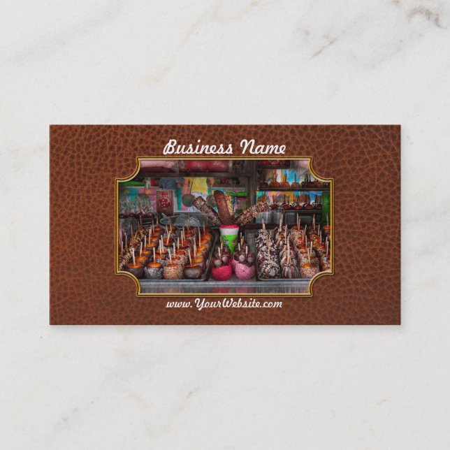 Carte De Visite Nourriture - Bonbons - Tout recouvert de chocolat (Devant)