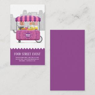 Carte De Visite Nourriture indienne rue