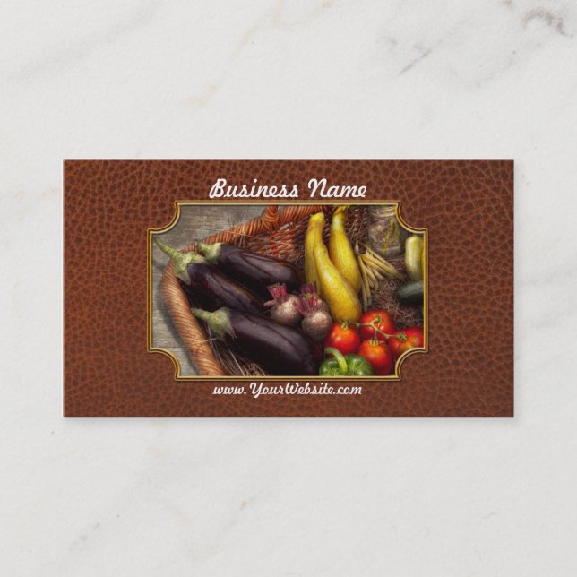 Carte De Visite Nourriture - légumes - du jardin de la mère (Devant)
