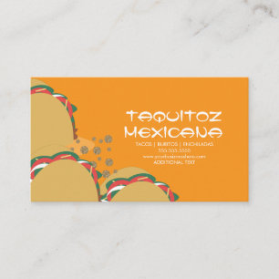 Carte De Visite Nourriture Mexicaine Tacos Mexique