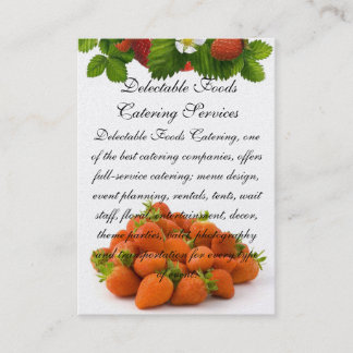 Carte De Visite Nourritures exquises