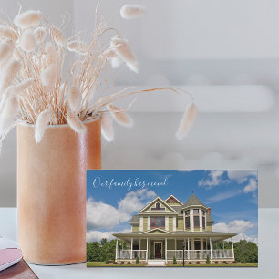 Carte De Visite Nous avons déplacé la maison personnalisée changem