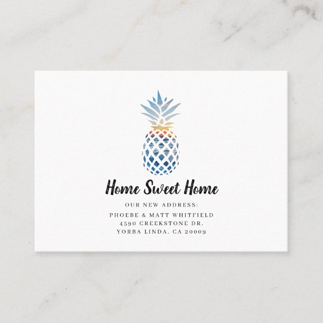 Carte De Visite Nous avons déplacé le changement d'adresse Faire-p (Devant)