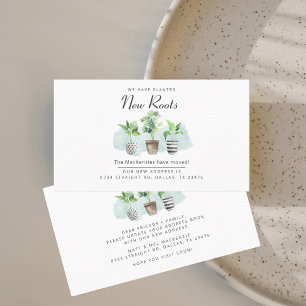 Carte De Visite Nous avons déplacé le changement d'adresse Faire-p