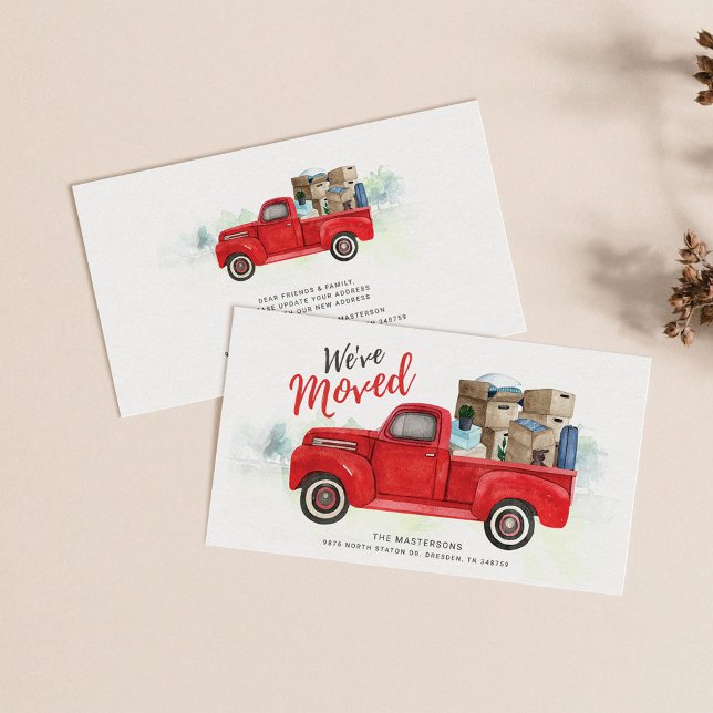 Carte De Visite Nous avons déplacé le changement d'adresse Faire-p (Créateur téléchargé)