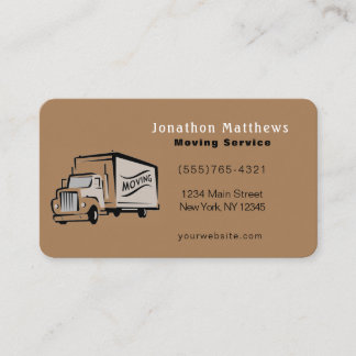 Carte De Visite Nous Déplaçons Le Service Entreprise