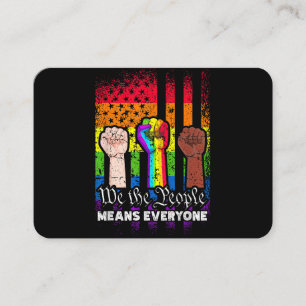 Carte De Visite Nous, le peuple signifie tout le monde Constitutio