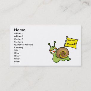 Carte De Visite Nous nous sommes déplacés !