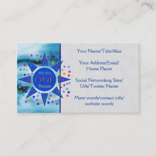 Carte De Visite Nous sommes une personnes
