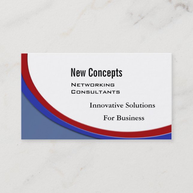 Carte De Visite Nouveaux concepts, consultants informatiques (Devant)