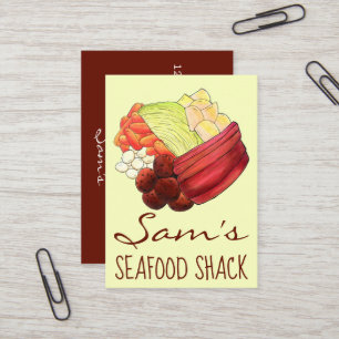 Carte De Visite Nouvel Angleterre Repas Dîner Bouilli Boeuf Corned