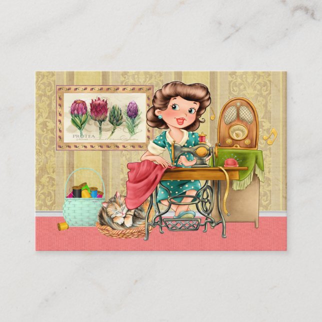 Carte De Visite NOUVELLE couture / Fauteuil / Mode (Devant)