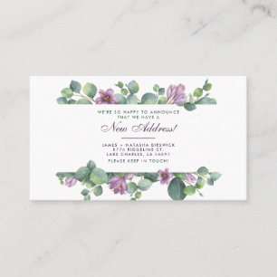 Carte De Visite Nouvelle maison Botanique Nous avons déménagé Euca