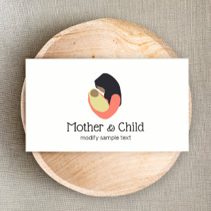 Carte De Visite Nouvelle mère tenant le logo bébé
