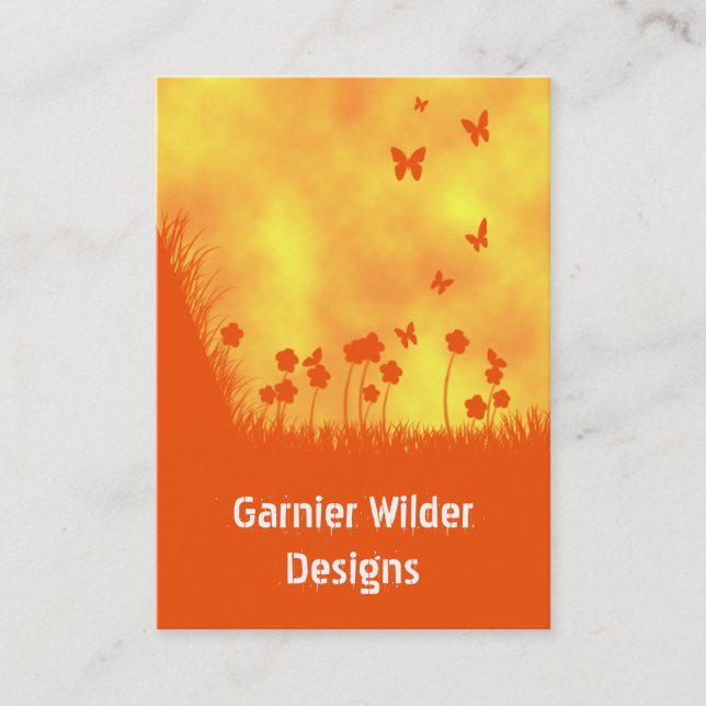 Carte De Visite nuage de papillon (Devant)