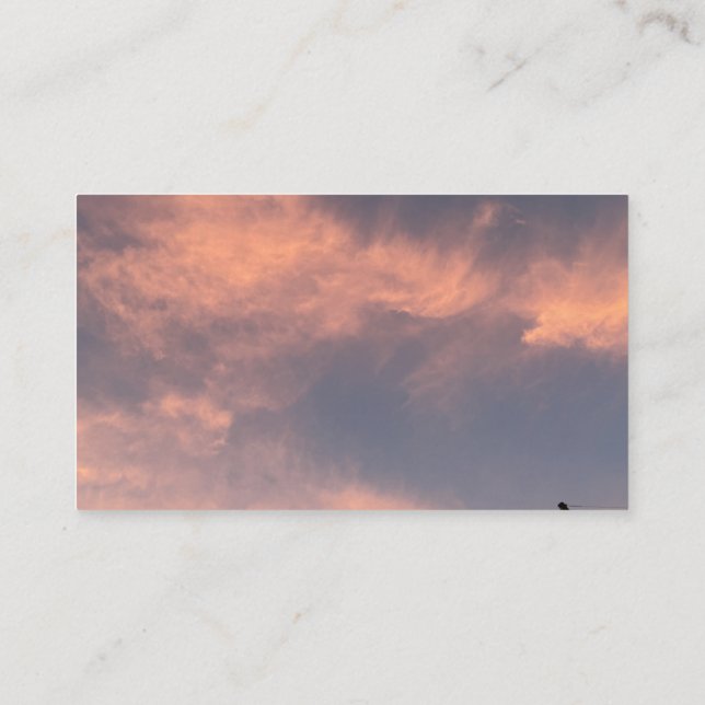 Carte de visite Nuages (Dos)