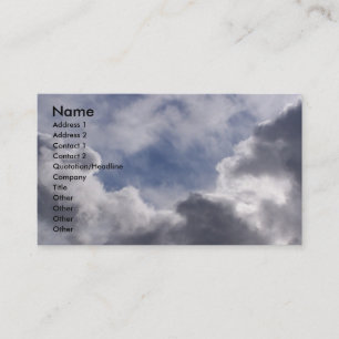 Carte De Visite Nuages