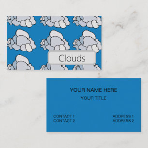 Carte De Visite Nuages Blancs