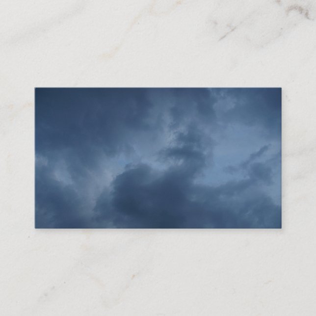 Carte De Visite nuages bleus (Devant)