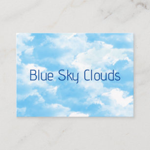 Carte De Visite Nuages Ciel Bleu