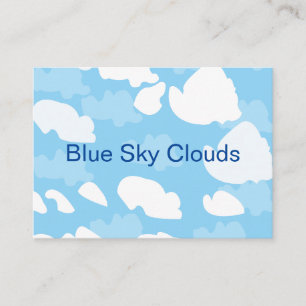 Carte De Visite Nuages Ciel Bleu