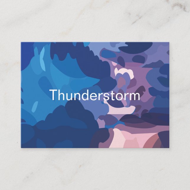 Carte De Visite Nuages de tempête colorés  (Devant)