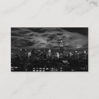Carte De Visite Nuages éthériques : NYC Skyline, ESB noir et blanc