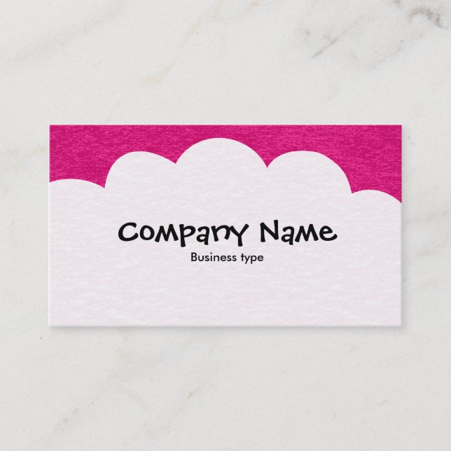 Carte De Visite Nuages Fluffants - Crimson Profond (Devant)