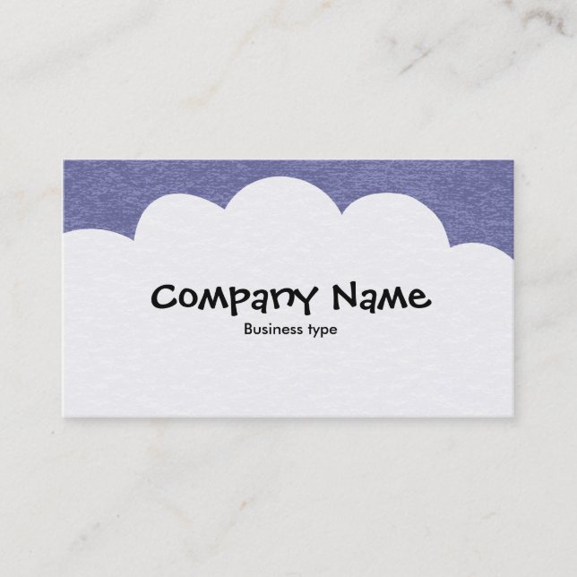 Carte De Visite Nuages fluides - gris Cool (Devant)
