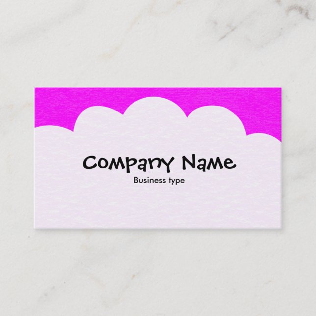Carte De Visite Nuages fluides - Magenta (Devant)