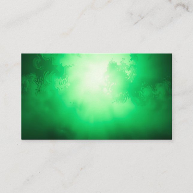 Carte De Visite Nuages verts (Devant)