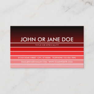 Carte De Visite nuance rouge