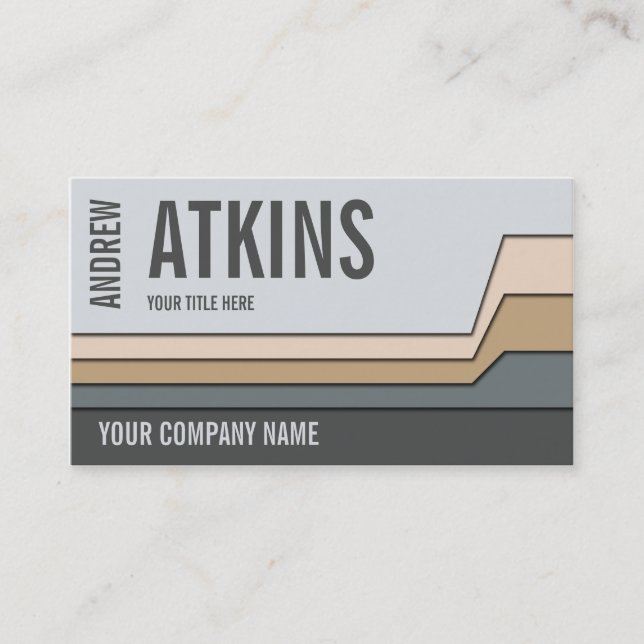 Carte De Visite Nuancier [Nuances de gris V.4] (Devant)