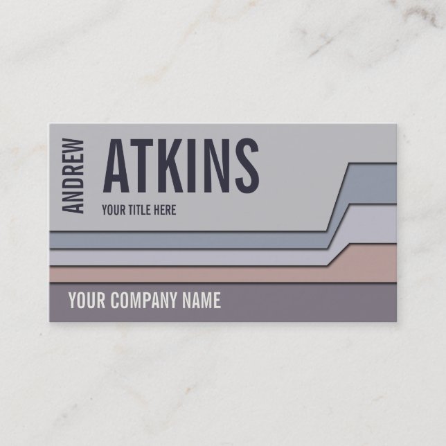 Carte De Visite Nuancier [Nuances de gris V.6] (Devant)