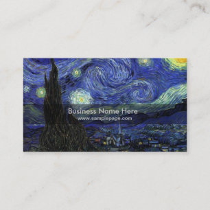 Carte De Visite nuit étoilée, 1889, Vincent van Gogh