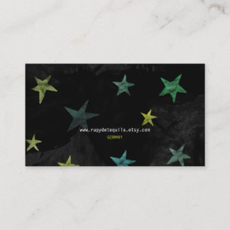 Carte De Visite Nuit noire Disco Stars