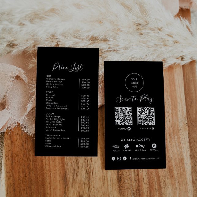 Carte De Visite Numérisation simple et formelle pour payer le tari (Créateur téléchargé)