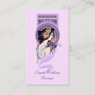 Carte de visite nuptiale de boutique de nouveau