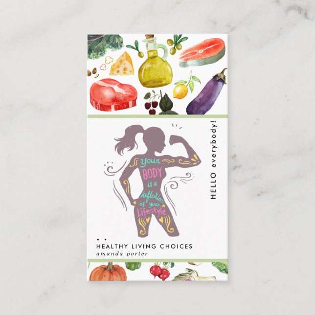 Carte de visite nutrition (Devant)