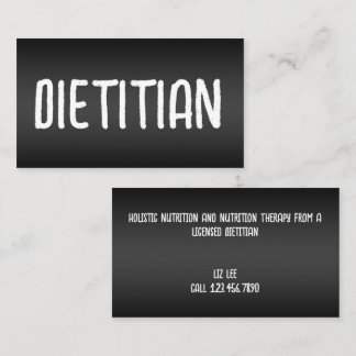 Carte De Visite Nutrition Diététiste Foodie