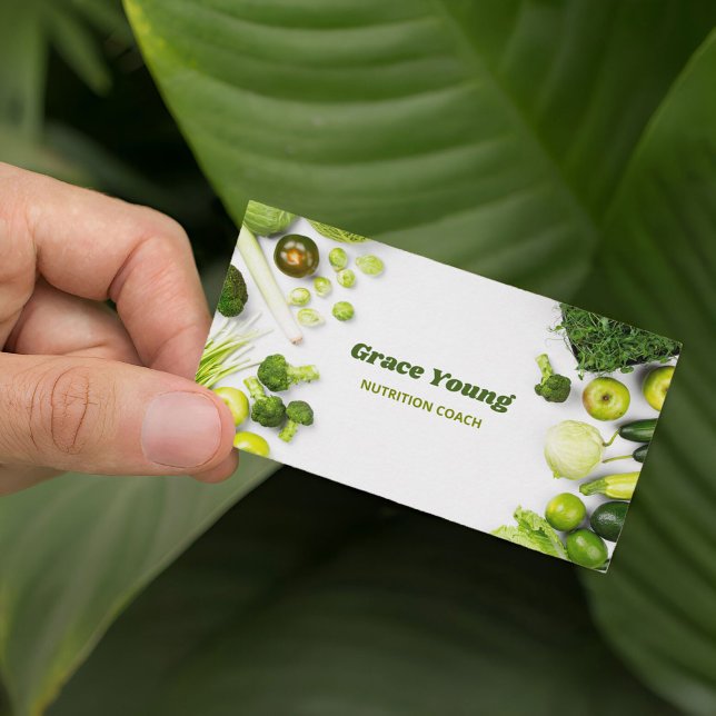 Carte De Visite Nutrition Entraîneur Nutritionniste (Nutritionist Business Cards)