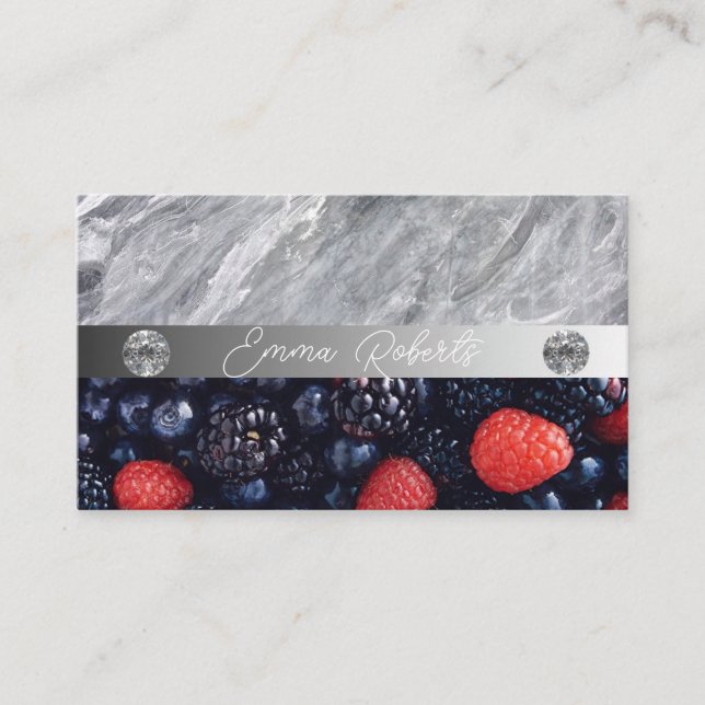 Carte De Visite Nutrition Thérapeute Santé et bien-être (Devant)