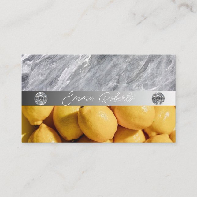 Carte De Visite Nutrition Thérapeute Santé et bien-être (Devant)