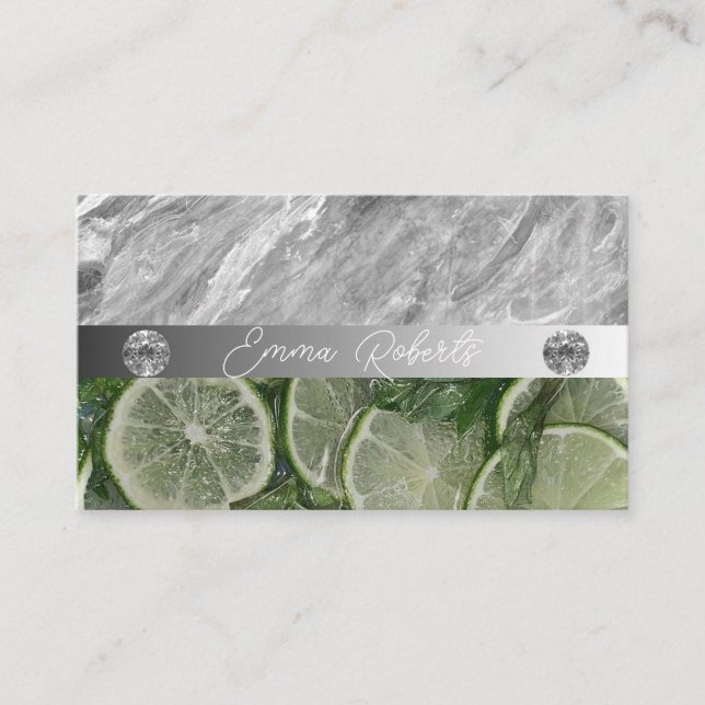 Carte De Visite Nutrition Thérapeute Santé et bien-être (Devant)