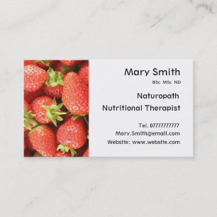 Carte De Visite Nutritionniste/thérapeute/Naturopath nutritionnels