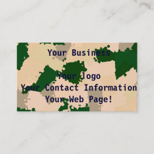 Carte De Visite Oasis Camo du désert
