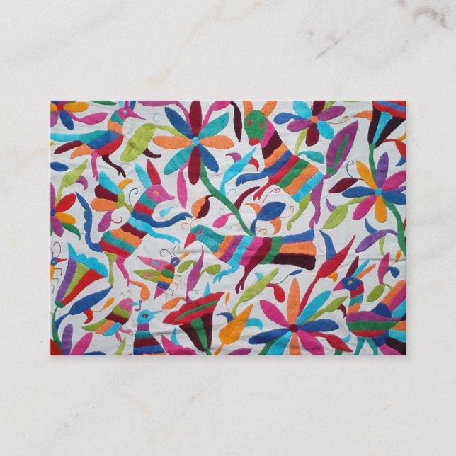 Carte De Visite Oaxaca Mexique Boho ethnique hispanique maya (Devant)